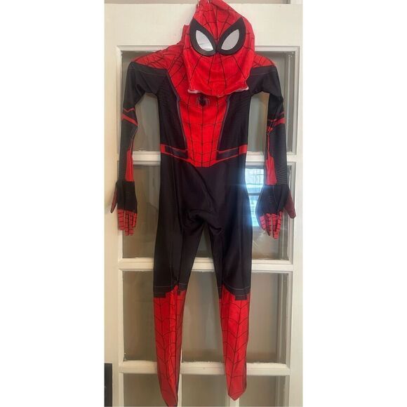 Superhero Costume Kids size medium 8-9 Spandex Halloween cosplay Jumpsuit - Picture 4 of 6